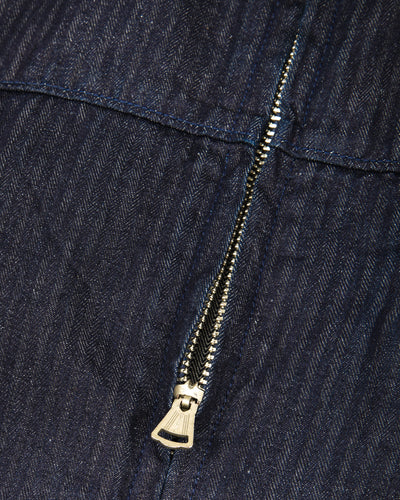 Freenote Yorba Zip S/S - Navy Herringbone - Standard & Strange