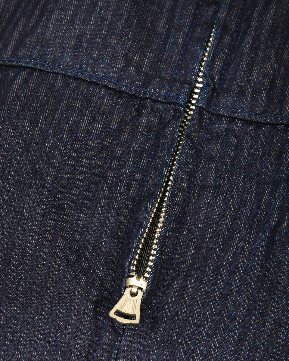 Freenote Yorba Zip S/S - Navy Herringbone - Standard & Strange