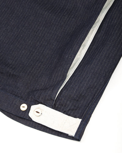Freenote Yorba Zip S/S - Navy Herringbone - Standard & Strange