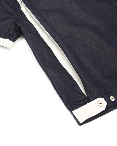 Freenote Yorba Zip S/S - Navy Herringbone - Standard & Strange