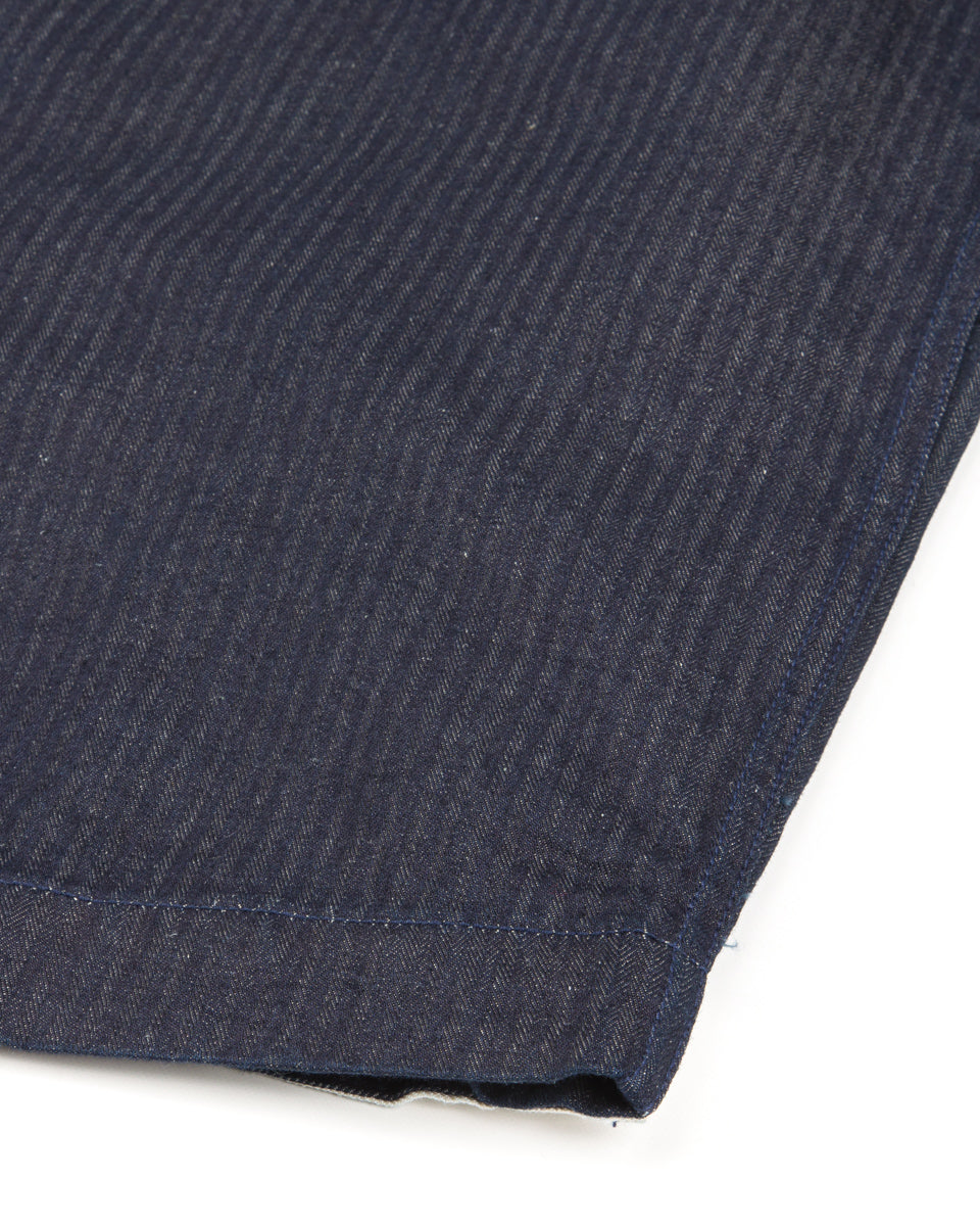 Freenote Yorba Zip S/S - Navy Herringbone - Standard & Strange