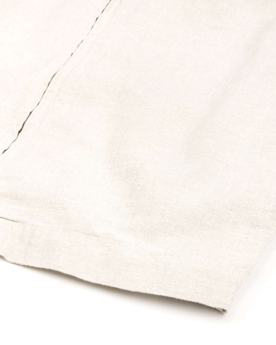 Freenote Yorba Zip S/S - White Herringbone - Standard & Strange