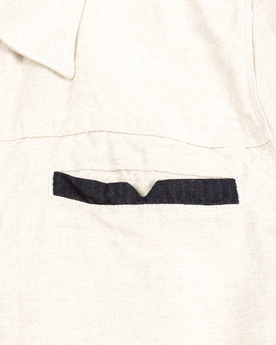 Freenote Yorba Zip S/S - White Herringbone - Standard & Strange