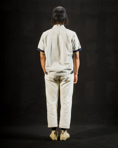 Freenote Yorba Zip S/S - White Herringbone - Standard & Strange