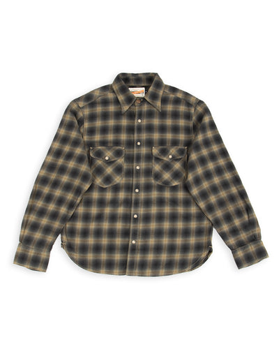 Freenote Bodie Shirt - Navy Shadow Plaid - Standard & Strange
