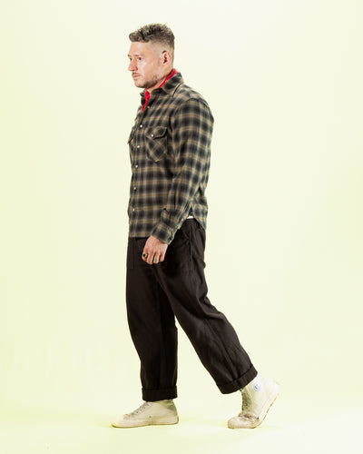 Freenote Bodie Shirt - Navy Shadow Plaid - Standard & Strange