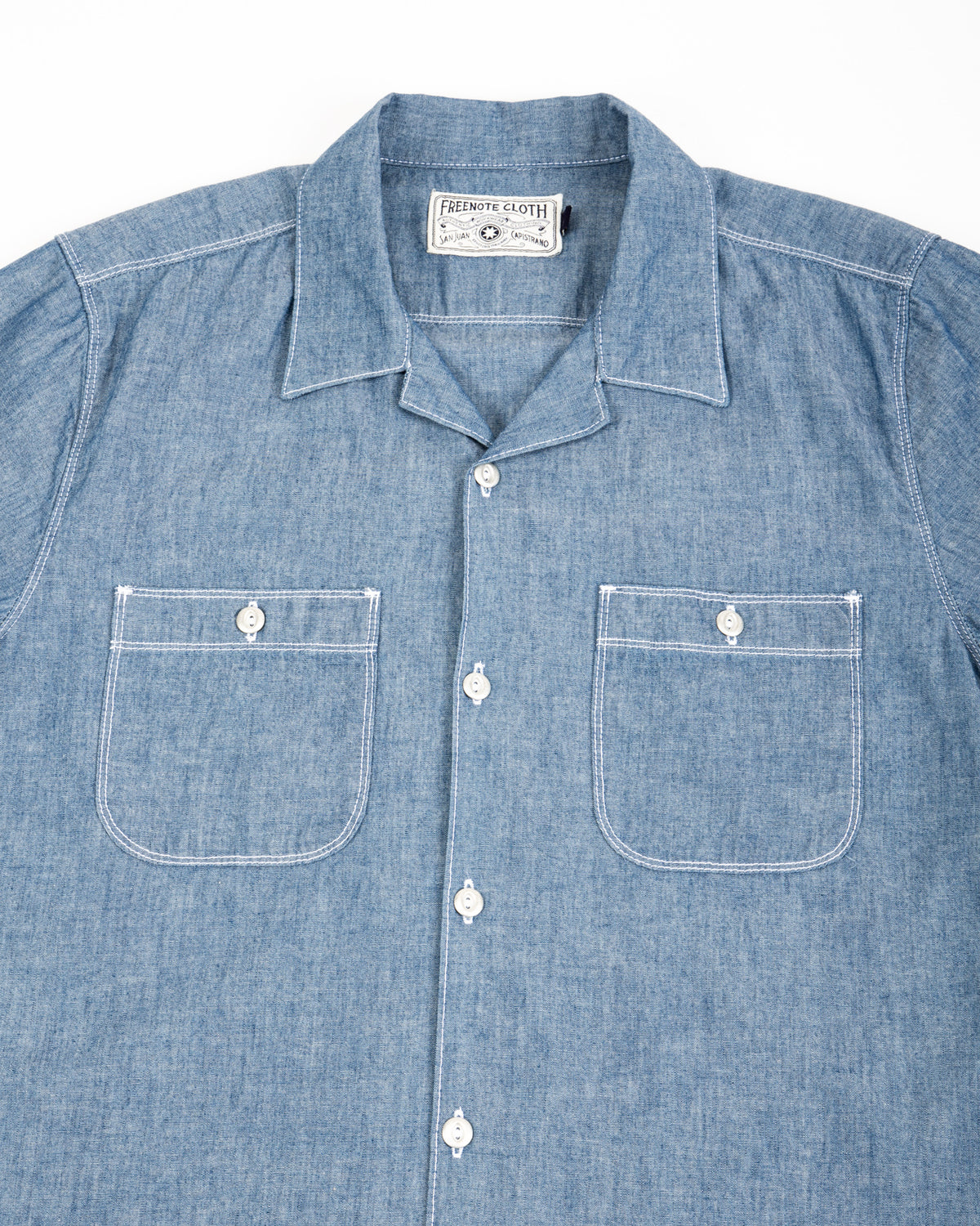 Freenote Dayton S/S Shirt - Chambray - Standard & Strange