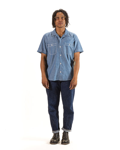 Freenote Dayton S/S Shirt - Chambray - Standard & Strange