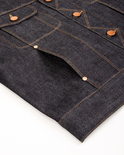 Freenote High Low Jacket - 14oz Broken Twill Denim - Standard & Strange