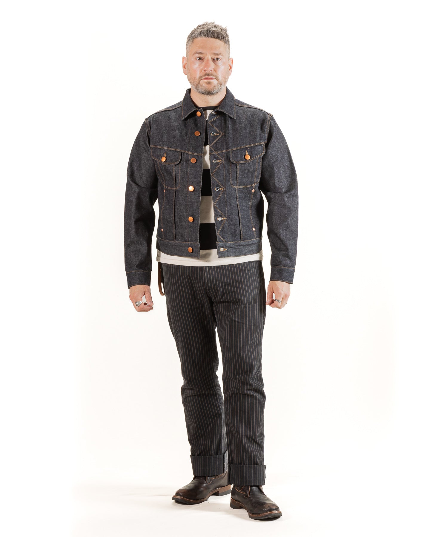 Freenote High Low Jacket - 14oz Broken Twill Denim - Standard & Strange