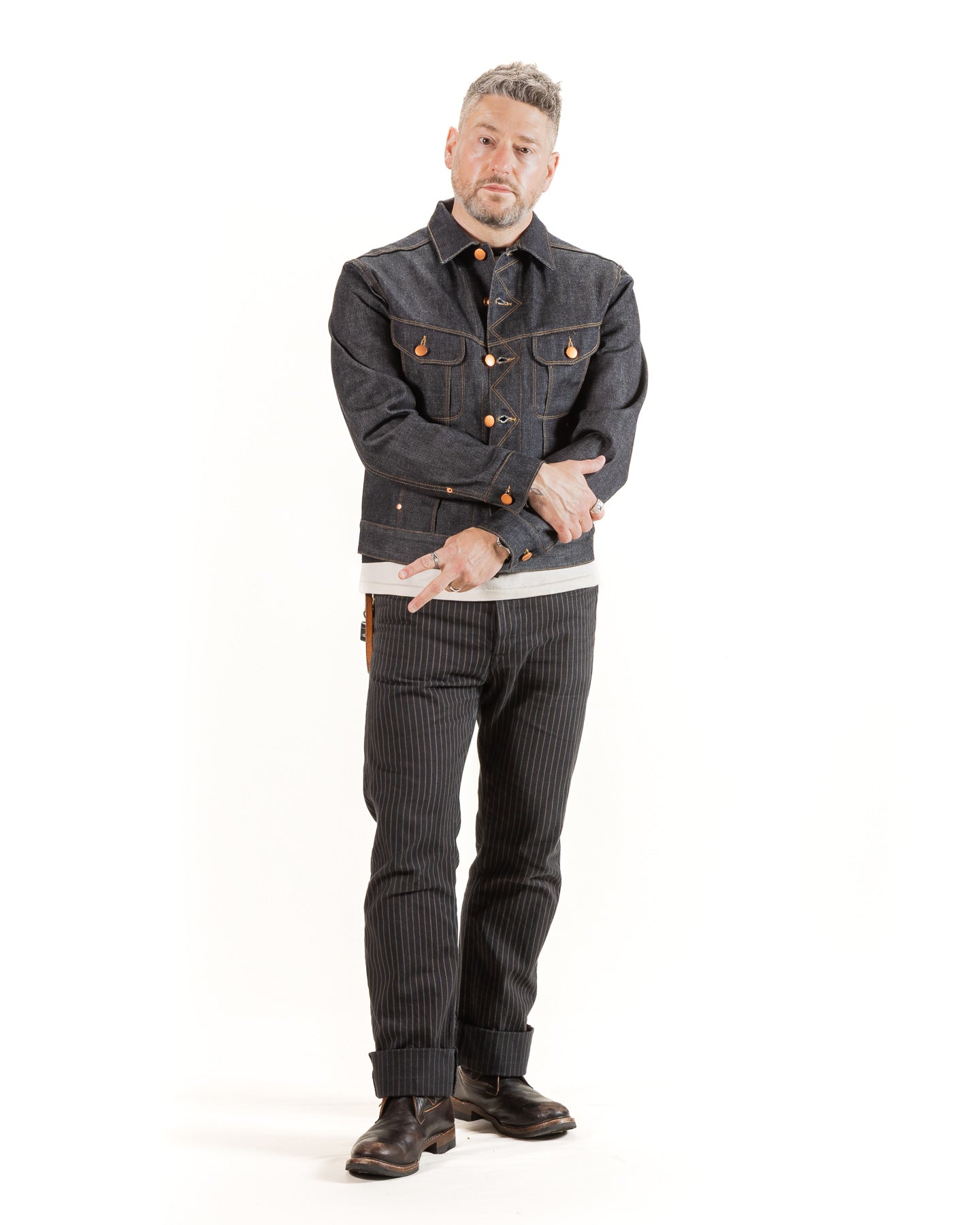 Freenote High Low Jacket - 14oz Broken Twill Denim - Standard & Strange