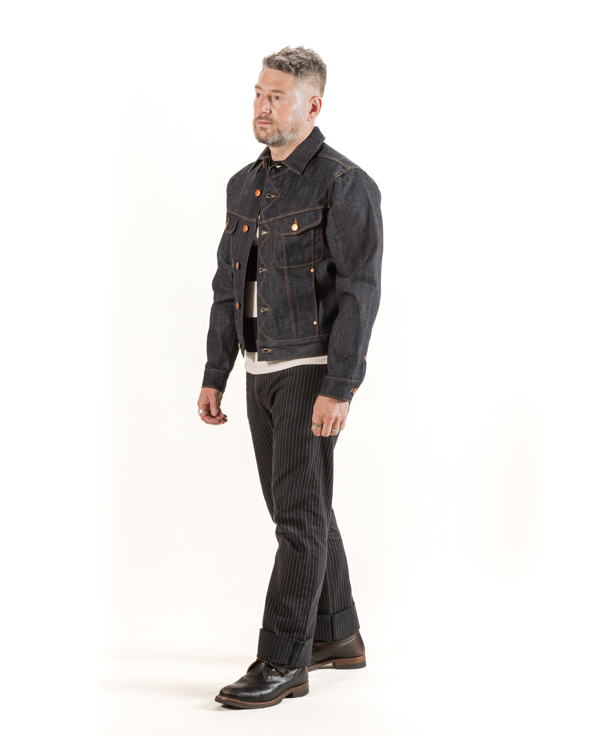 Freenote High Low Jacket - 14oz Broken Twill Denim - Standard & Strange