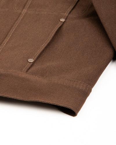Freenote High Low Jacket - 15oz Dark Brown Denim - Standard & Strange