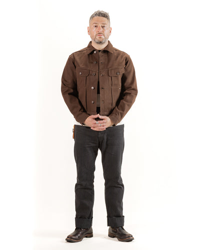 Freenote High Low Jacket - 15oz Dark Brown Denim - Standard & Strange