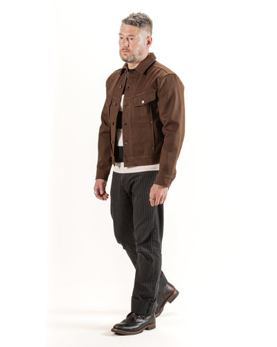Freenote High Low Jacket - 15oz Dark Brown Denim - Standard & Strange