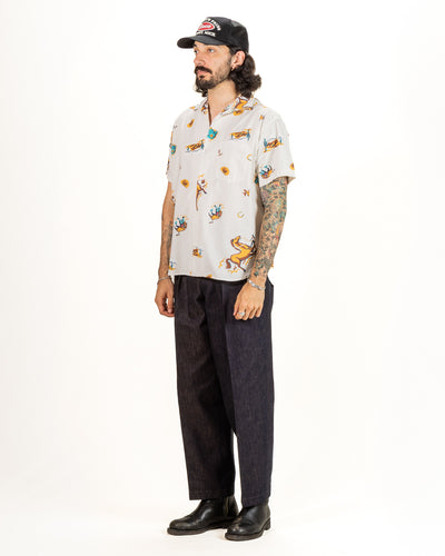 Freenote Hawaiian Shirt - Ecru Cowboy - Standard & Strange
