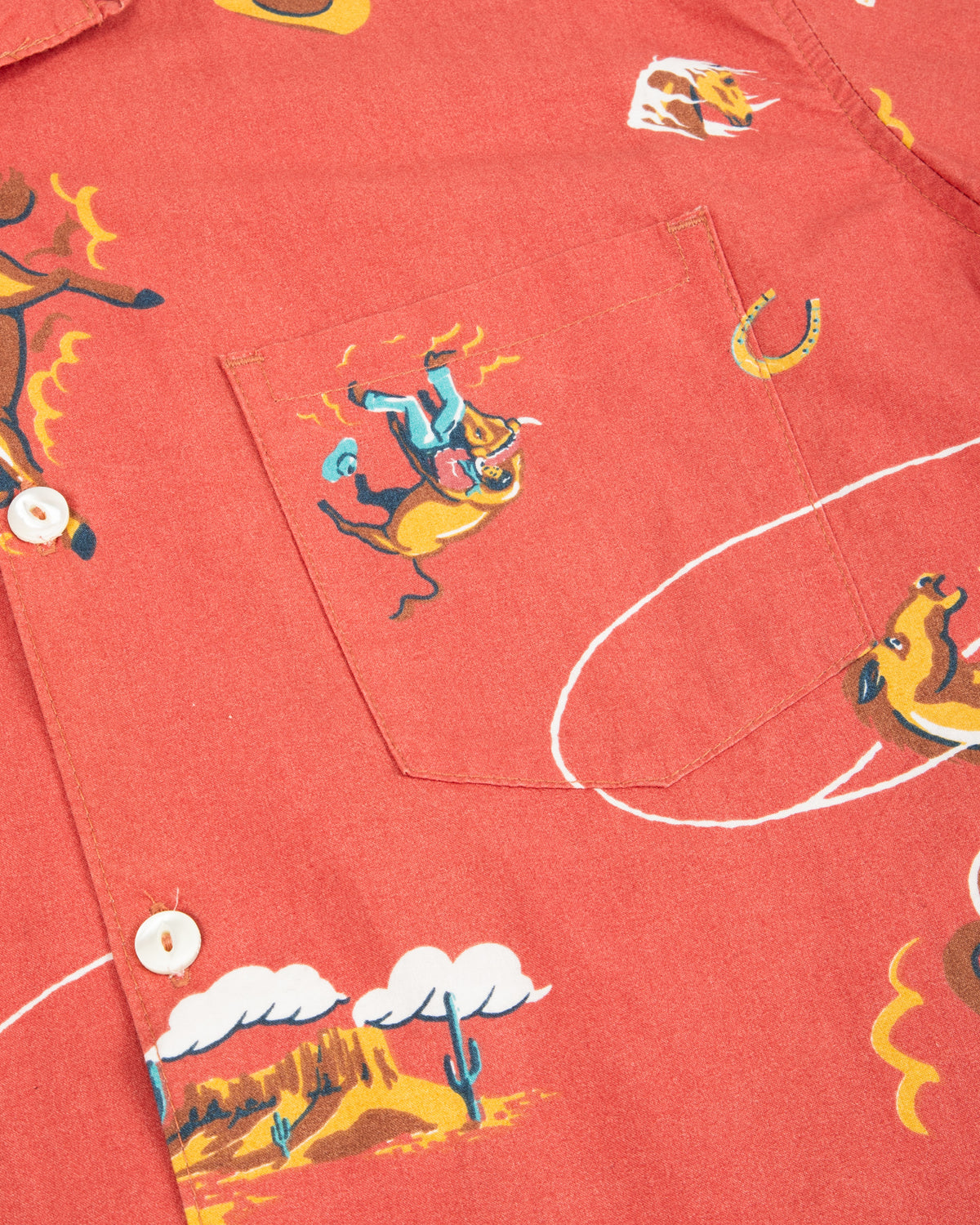 Freenote Hawaiian Shirt - Red Cowboy - Standard & Strange