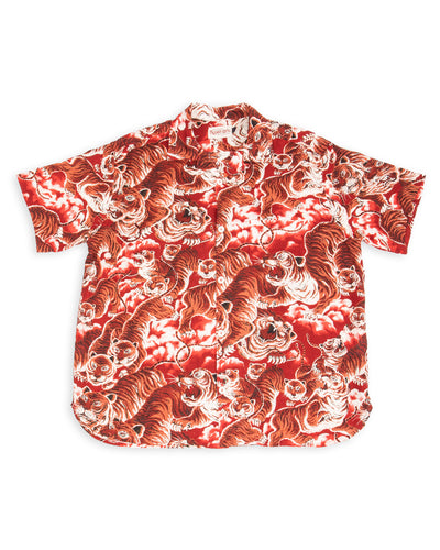 Freenote Hawaiian Shirt - Red Tiger - Standard & Strange