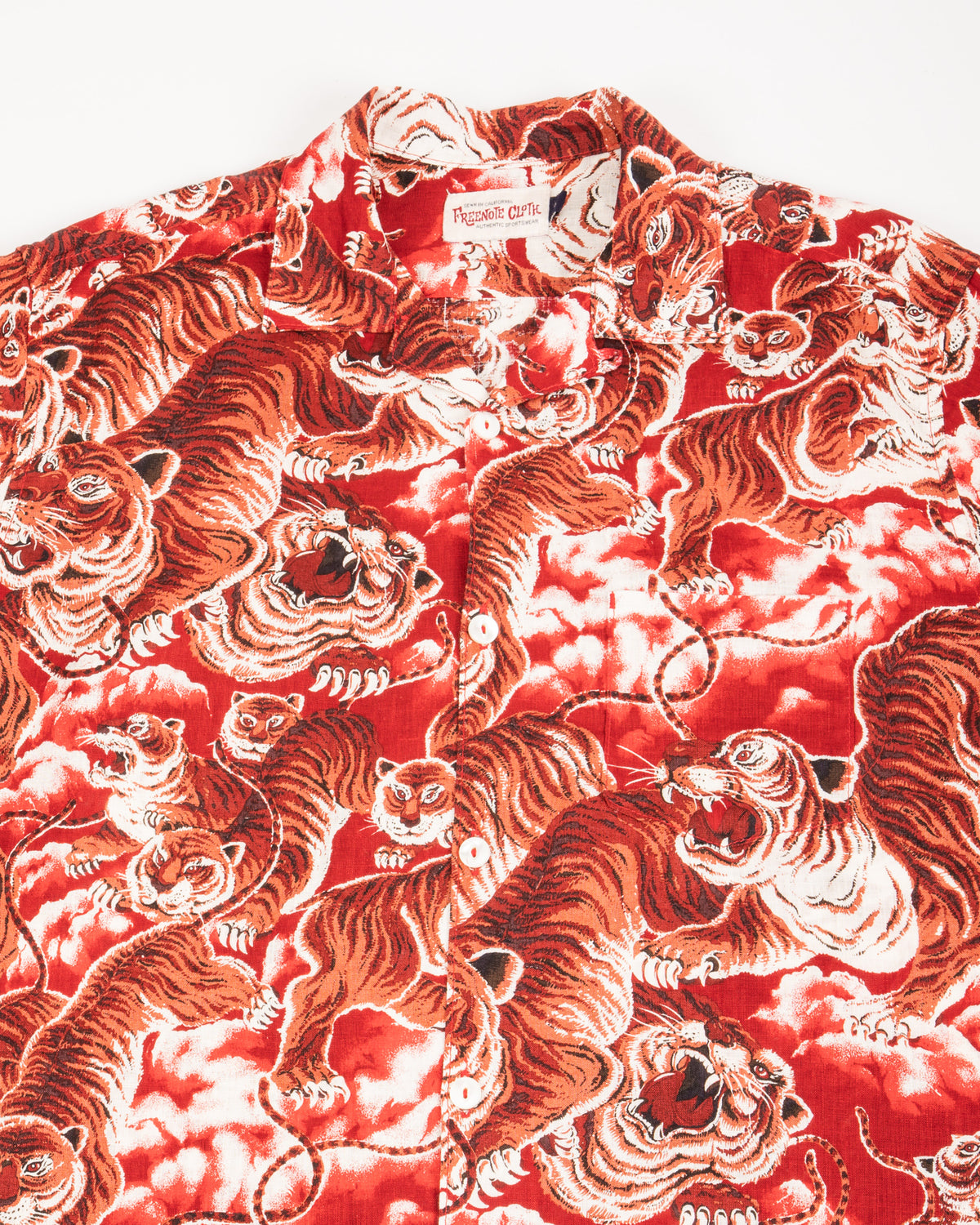 Freenote Hawaiian Shirt - Red Tiger - Standard & Strange