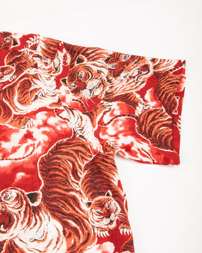 Freenote Hawaiian Shirt - Red Tiger - Standard & Strange