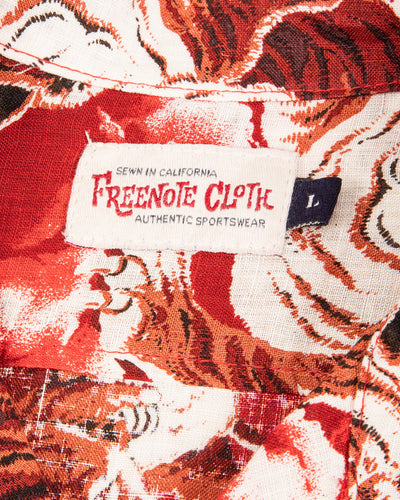 Freenote Hawaiian Shirt - Red Tiger - Standard & Strange