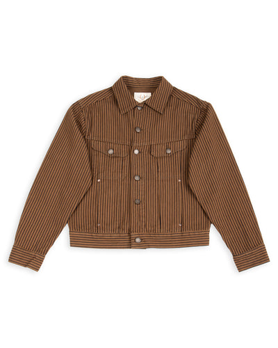 Freenote High Low Jacket - Brown Herringbone Dobby - Standard & Strange
