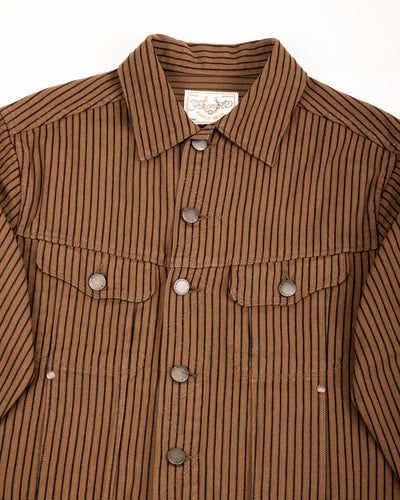 Freenote High Low Jacket - Brown Herringbone Dobby - Standard & Strange