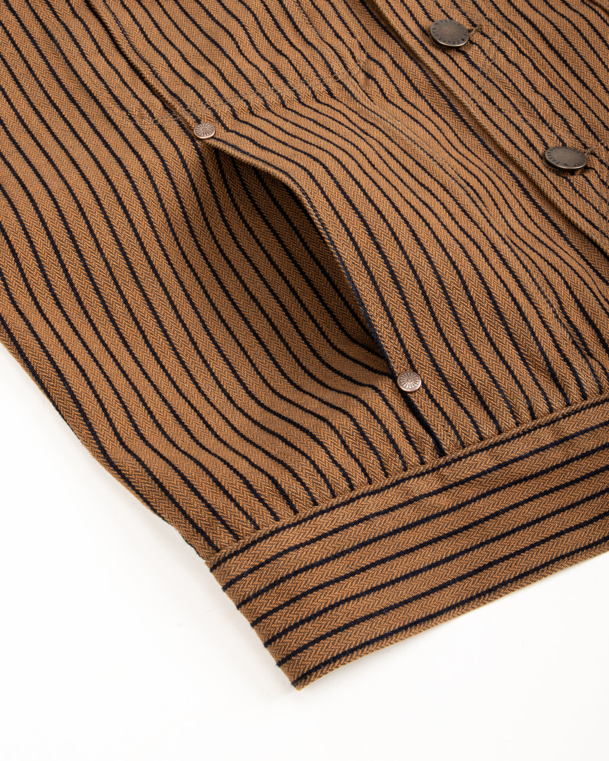 Freenote High Low Jacket - Brown Herringbone Dobby - Standard & Strange