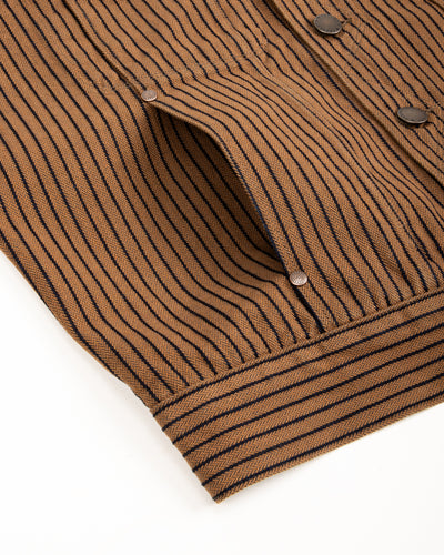 Freenote High Low Jacket - Brown Herringbone Dobby - Standard & Strange