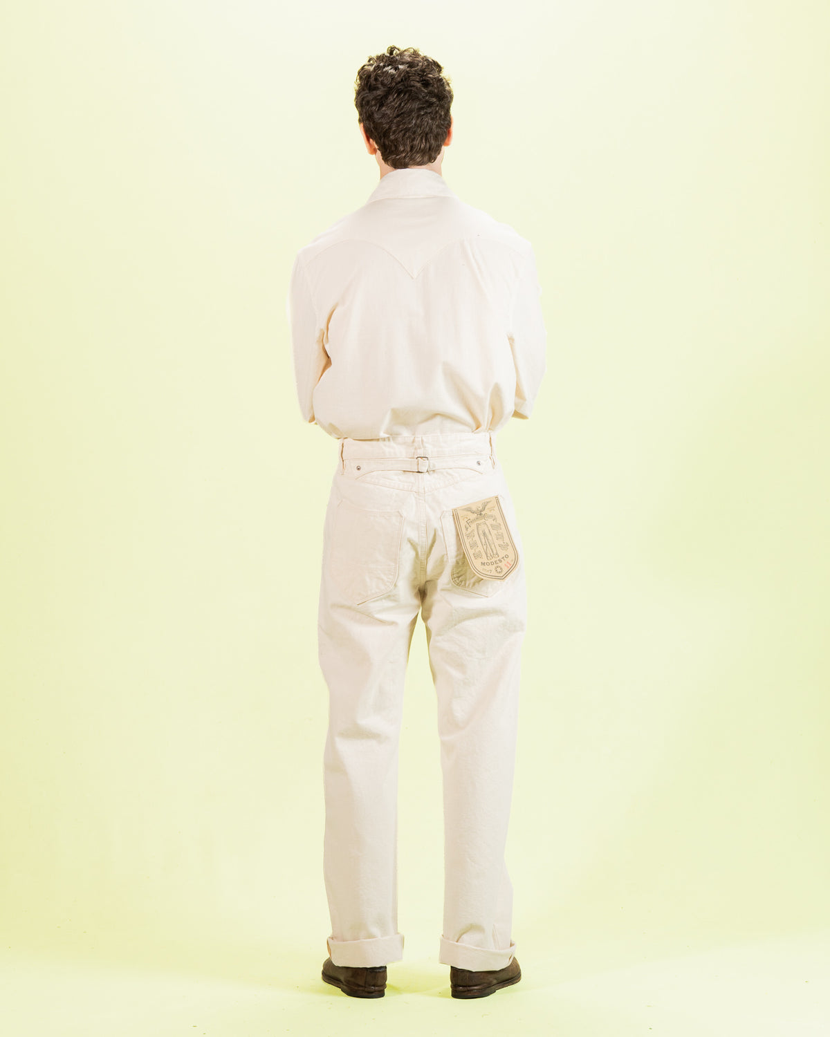 Freenote Modesto Buckleback - 11oz Natural Rinsed Canvas - Standard & Strange