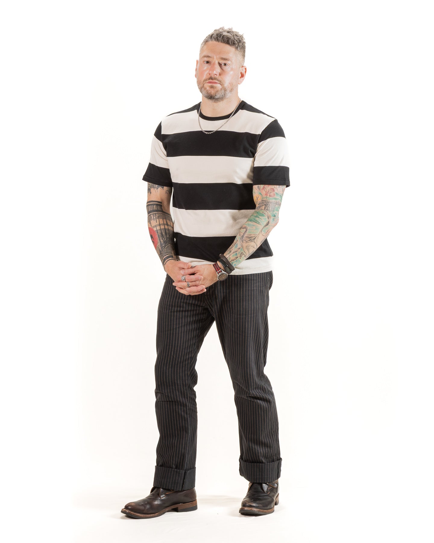 Freenote Mooch Tee S/S - Black Stripe - Standard & Strange