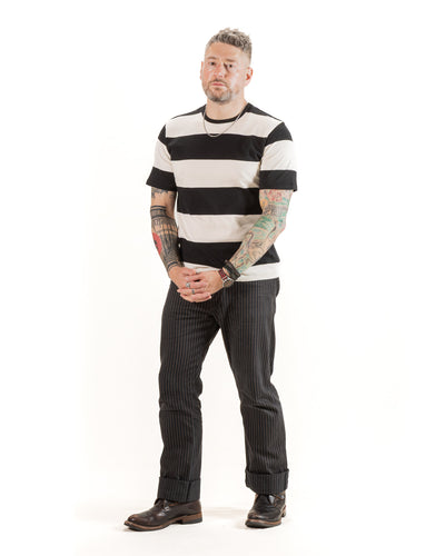 Freenote Mooch Tee S/S - Black Stripe - Standard & Strange