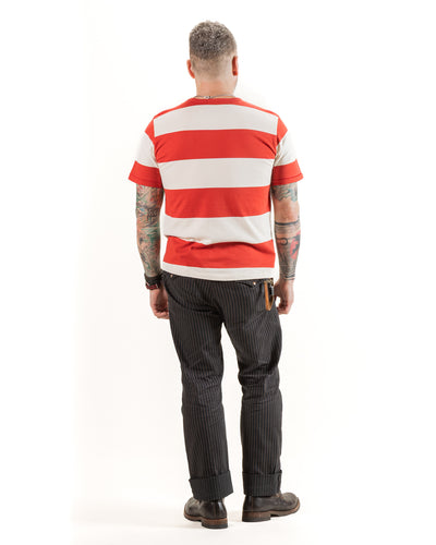 Freenote Mooch Tee S/S - Red Stripe - Standard & Strange