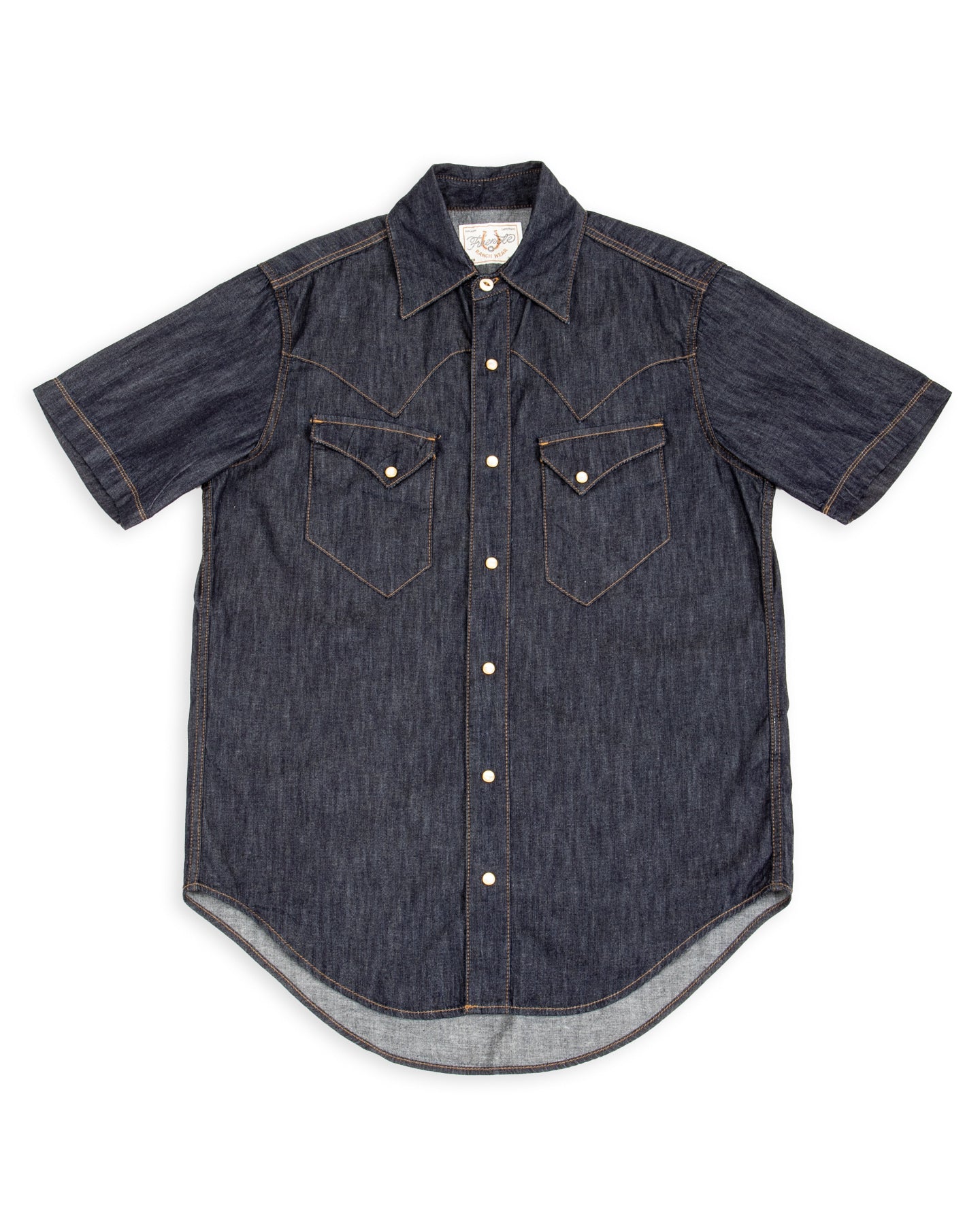 Freenote North Fork S/S Shirt - 6oz Rinsed Denim - Standard & Strange