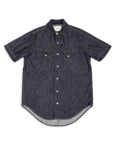 Freenote North Fork S/S Shirt - 6oz Rinsed Denim - Standard & Strange