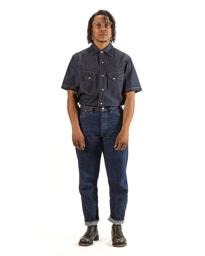Freenote North Fork S/S Shirt - 6oz Rinsed Denim - Standard & Strange