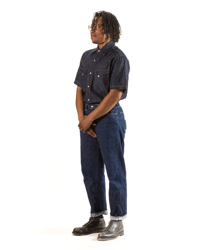 Freenote North Fork S/S Shirt - 6oz Rinsed Denim - Standard & Strange