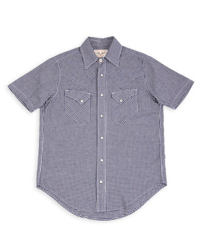 Freenote North Fork S/S Shirt - Blue Gingham - Standard & Strange