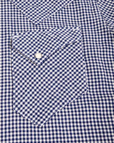 Freenote North Fork S/S Shirt - Blue Gingham - Standard & Strange