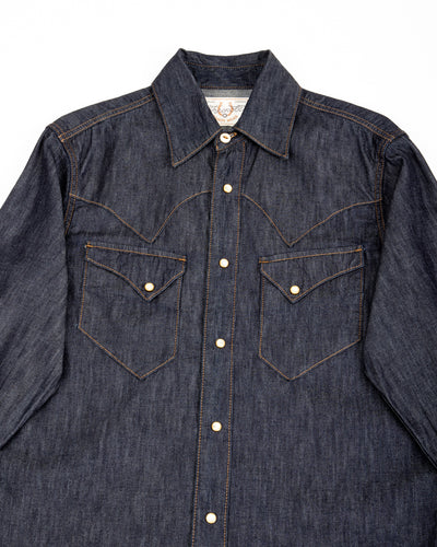 Freenote North Fork Shirt - 6oz Rinsed Denim - Standard & Strange