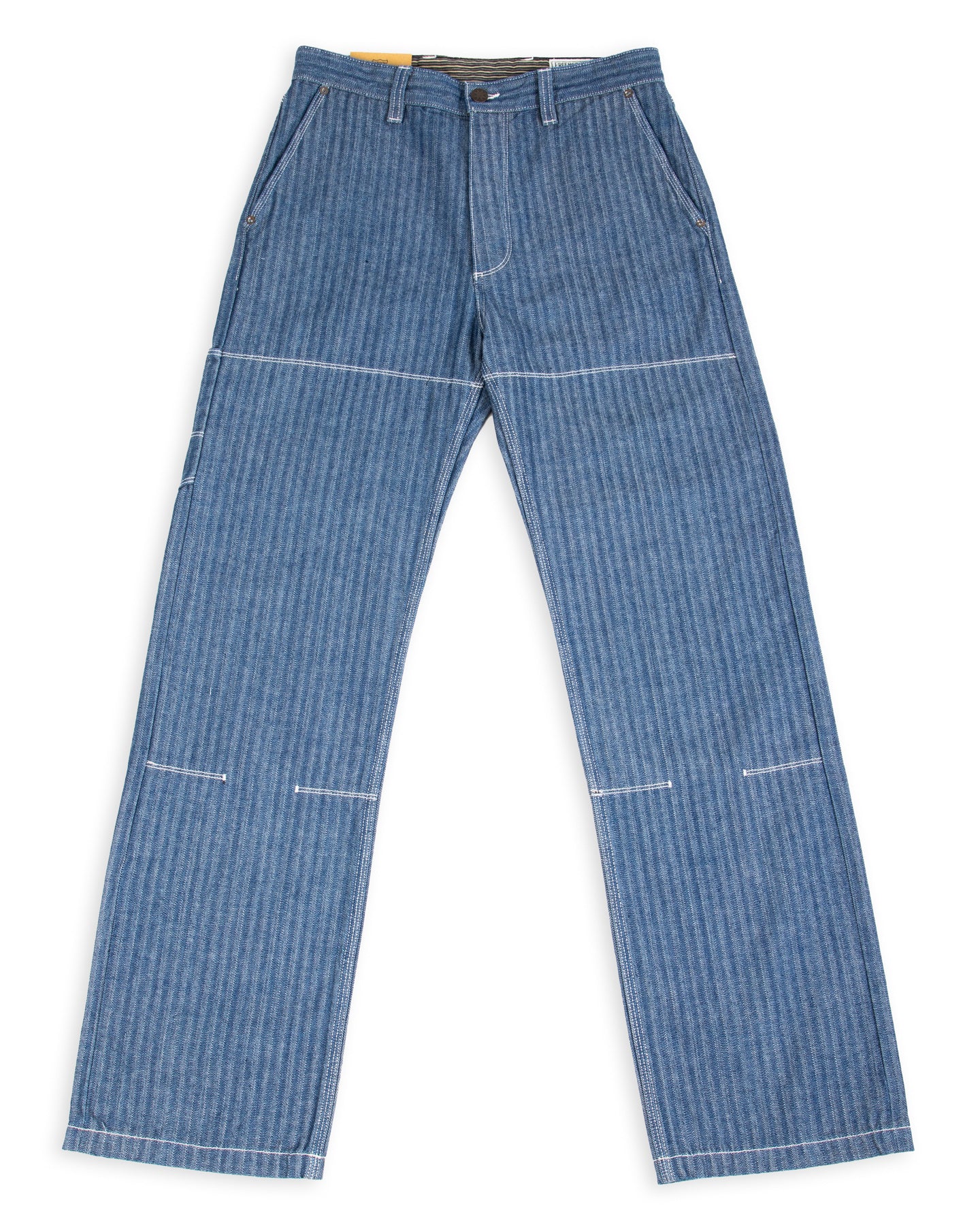 Freenote Ortega Pant - 13oz Blue Herringbone - Standard & Strange