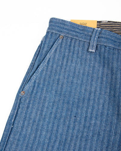 Freenote Ortega Pant - 13oz Blue Herringbone - Standard & Strange