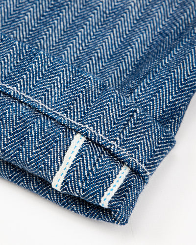 Freenote Ortega Pant - 13oz Blue Herringbone - Standard & Strange