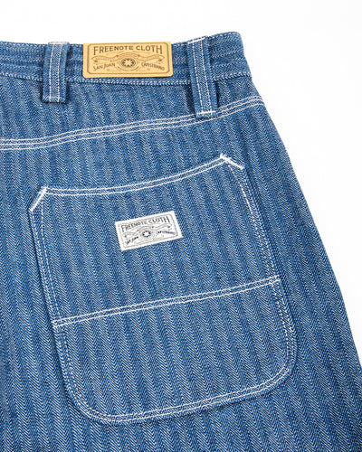Freenote Ortega Pant - 13oz Blue Herringbone - Standard & Strange