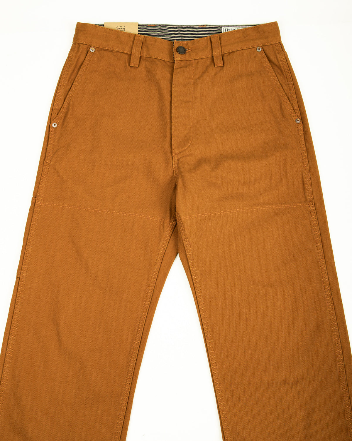 Freenote Ortega Pant - 13oz Rust Herringbone - Standard & Strange