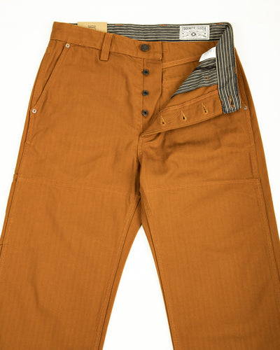 Freenote Ortega Pant - 13oz Rust Herringbone - Standard & Strange