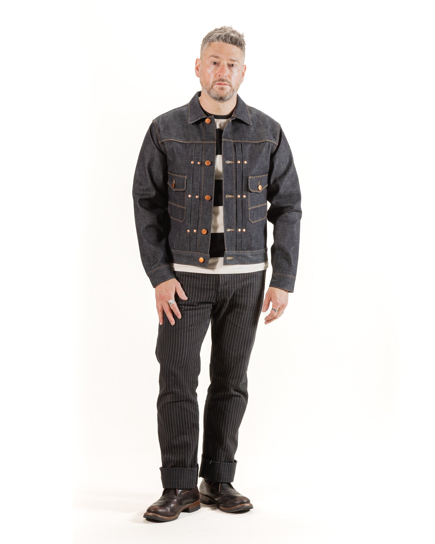 Freenote RJ-3 Jacket - 14oz Broken Twill Denim - Standard & Strange