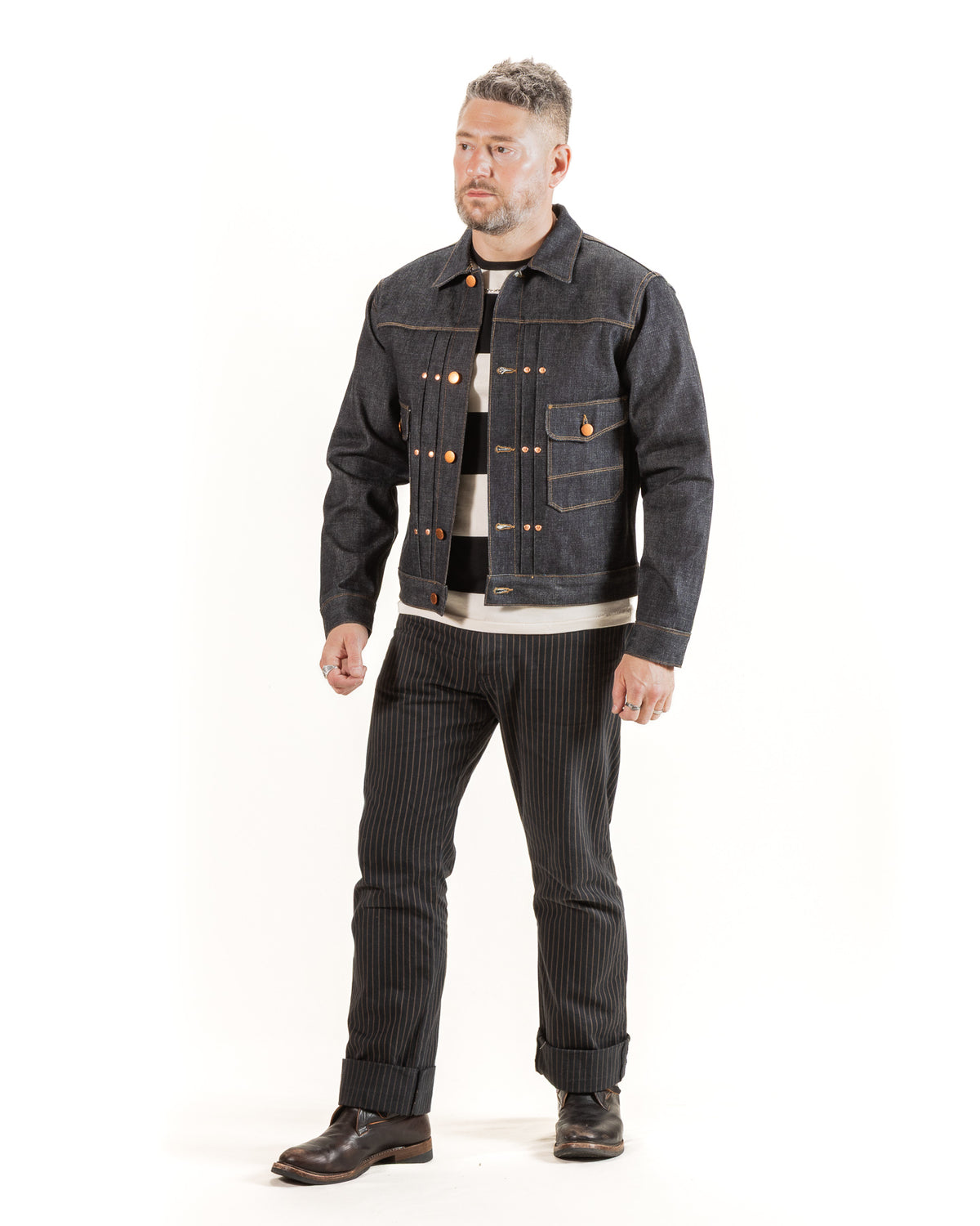 Freenote RJ-3 Jacket - 14oz Broken Twill Denim - Standard & Strange