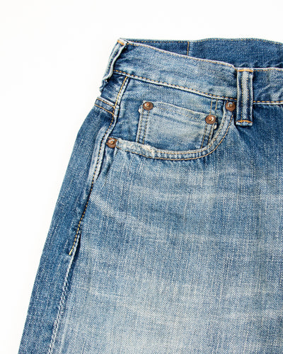 Fullcount 0107SSHW - Womens' Wide Straight "Monroe" - Heavyweight Indigo Blue - Standard & Strange