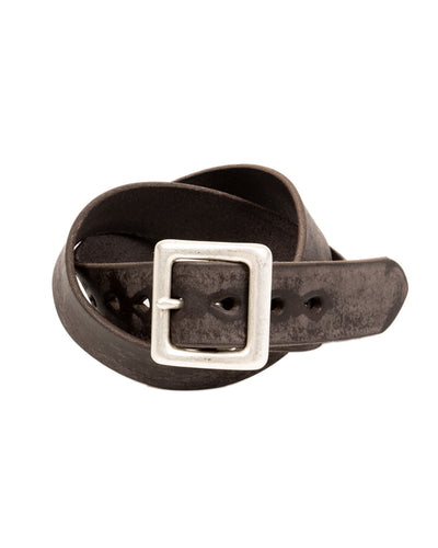 Fullcount Wild Leather Garrison Belt - Black - Standard & Strange